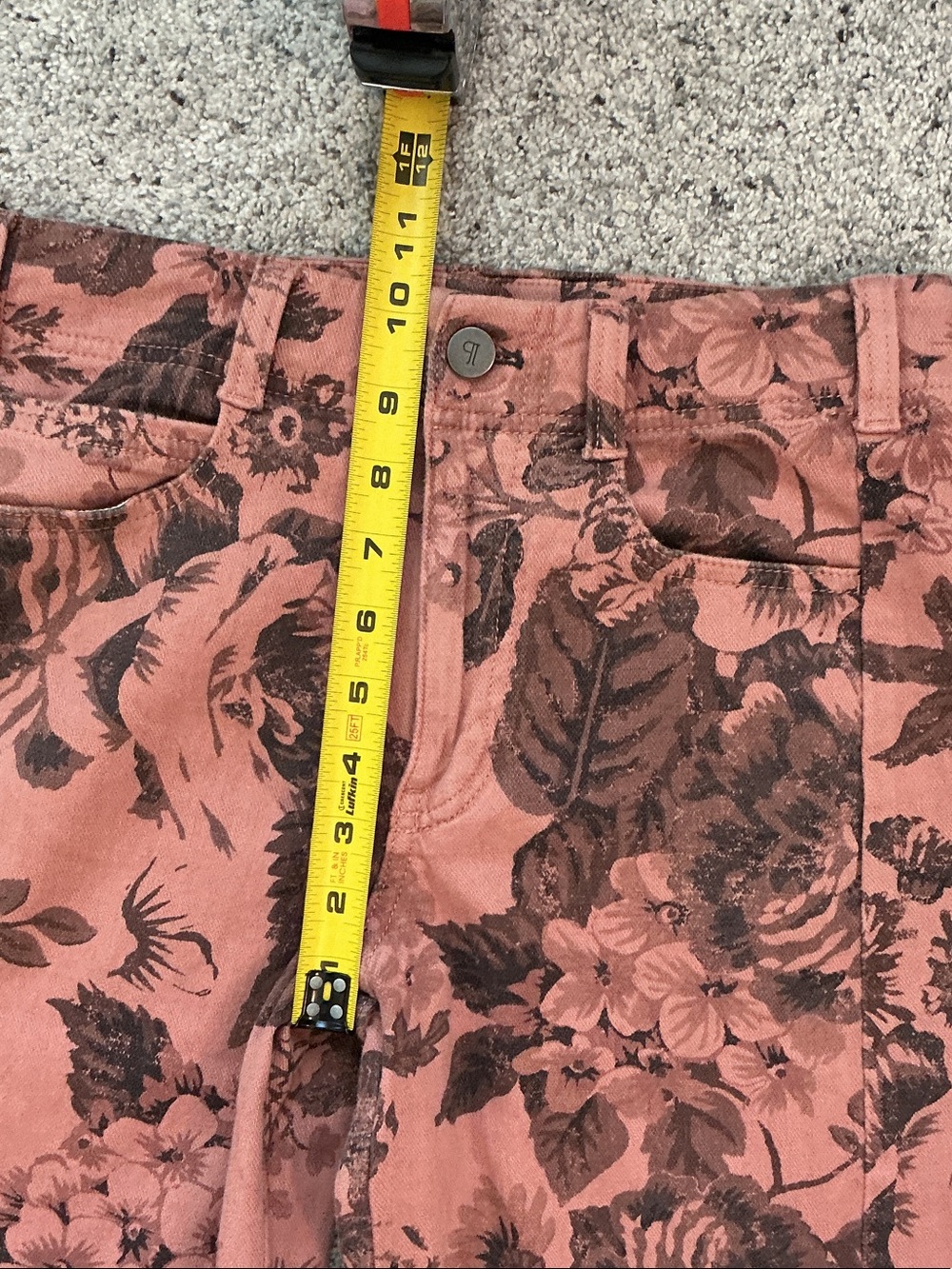 Pilcro Adi Floral Wide-Leg Pants ~ Vintage Rose - Picture 6 of 10